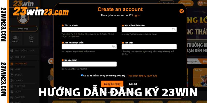 huong dan dang ky 23win hướng dẫn đăng ký 23win